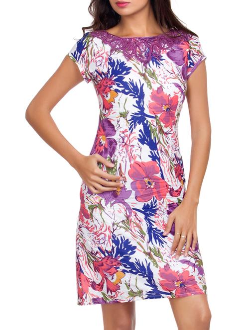 multi colored cotton sheath dress - 11901604 - Very Small Image - 1