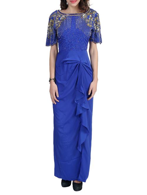 blue maxi dress - 11901642 - Very Small Image - 1
