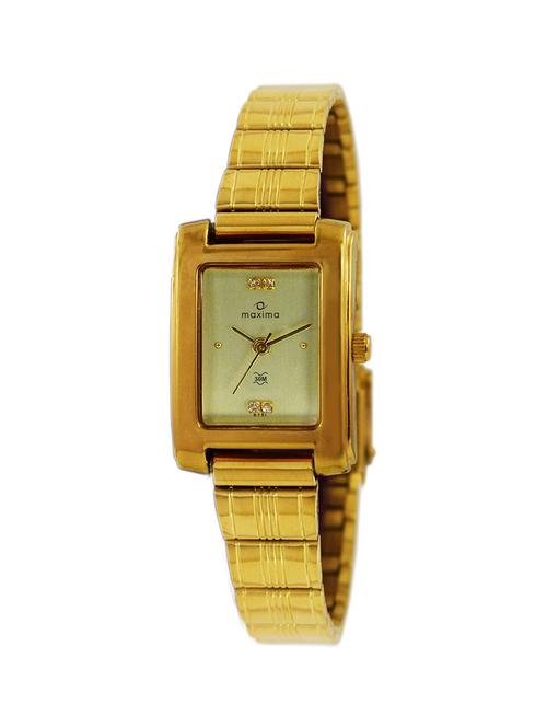 gold stainless steel wrist watch - 11902897 - Very Small Image - 1