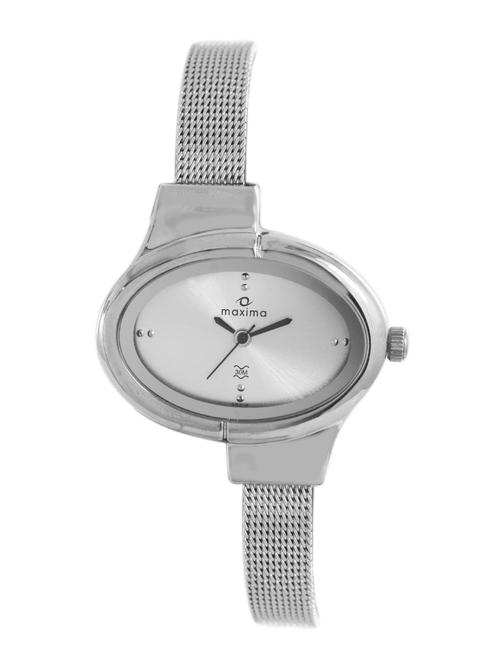 maxima silver analog watch for women - 11902991 - Very Small Image - 1