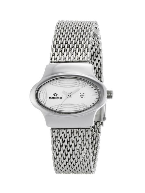 maxima white analog watch for women - 11903037 - Very Small Image - 1