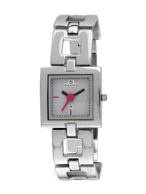 maxima white analog watch for women - 11903038 - Very Small Image - 1