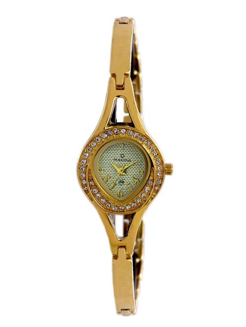 gold stainless steel wrist watch - 11903077 - Very Small Image - 1