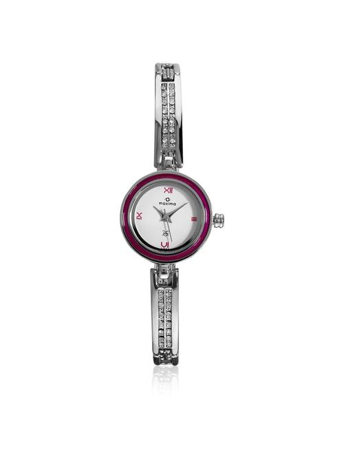 maxima white analog watch for women - 11903133 - Very Small Image - 1