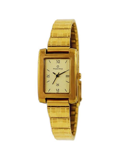 gold stainless steel wrist watch - 11903482 - Very Small Image - 1
