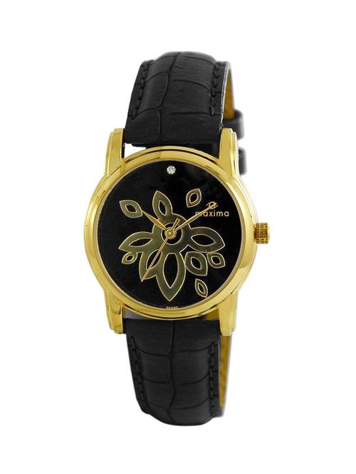 black leatherette wrist watch - 11903489 - Very Small Image - 1