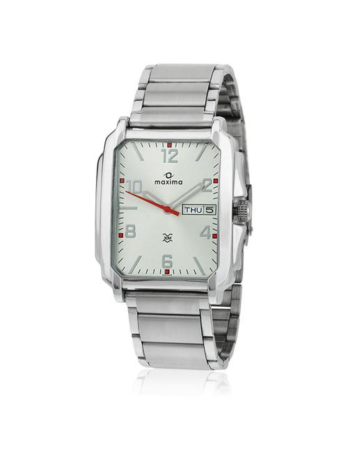 maxima silver analog watch for men - 11903714 - Very Small Image - 1