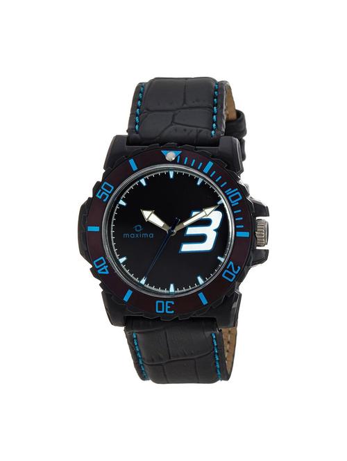 maxima black analog watch for men - 11903732 - Very Small Image - 1