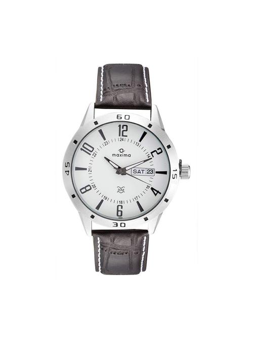 maxima white analog watch for men - 11903750 - Very Small Image - 1