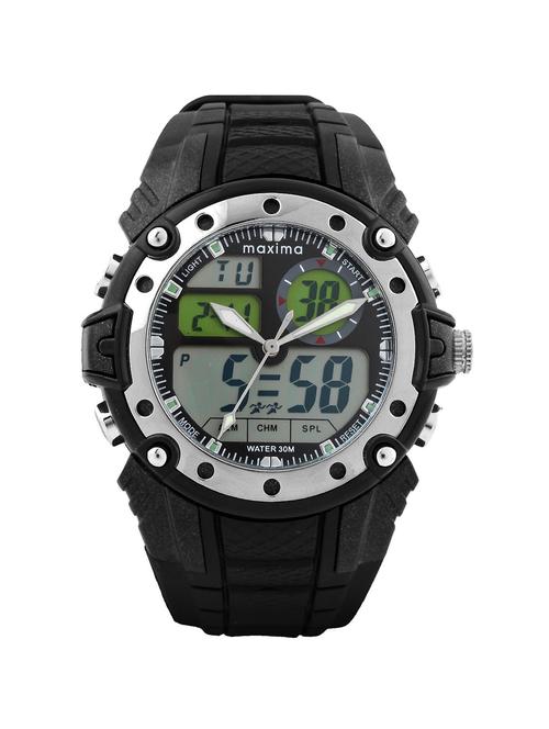 maxima black analog watch for men - 11903751 - Very Small Image - 1