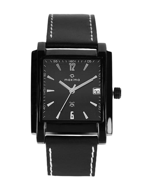 maxima black analog watch for men - 11903855 - Very Small Image - 1