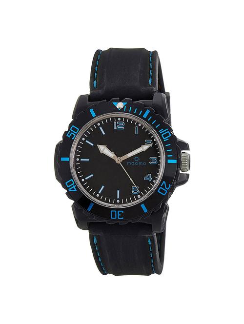 maxima black analog watch for men - 11903866 - Very Small Image - 1
