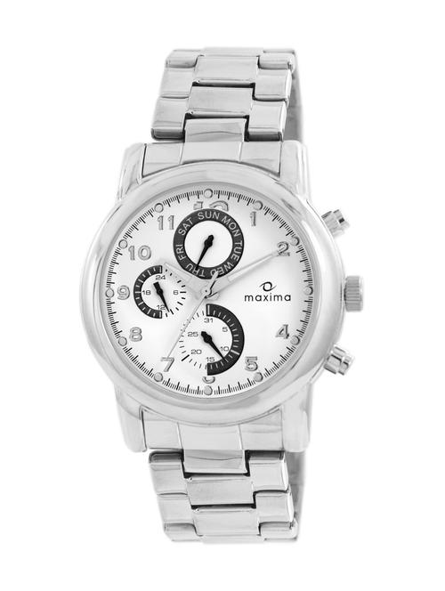 maxima white analog watch for men - 11903871 - Very Small Image - 1