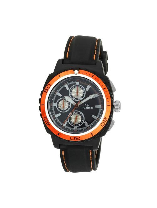 maxima black analog watch for men - 11903877 - Very Small Image - 1