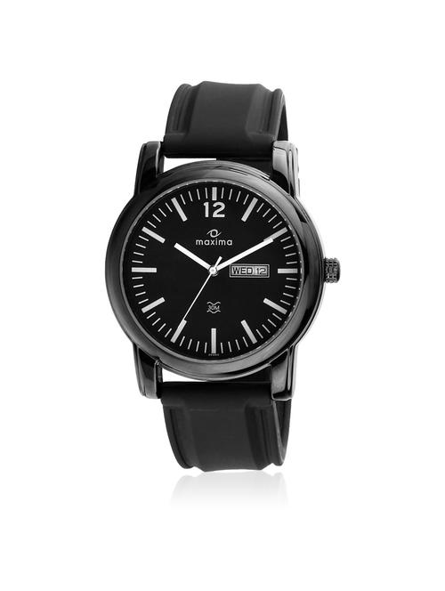 maxima black analog watch for men - 11903889 - Very Small Image - 1