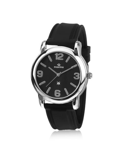 maxima black analog watch for men - 11903893 - Very Small Image - 1