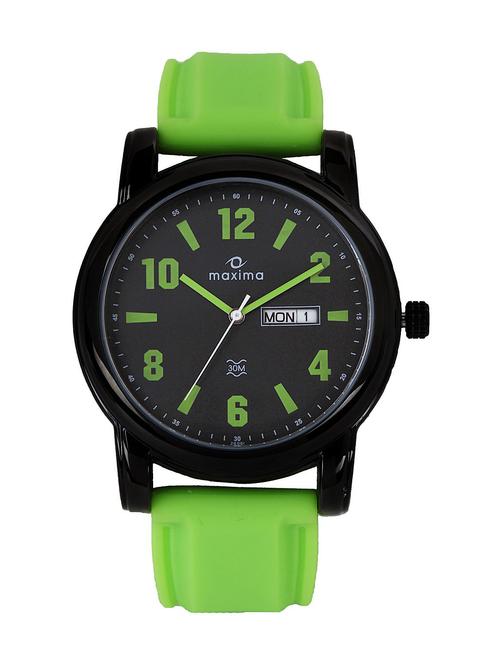maxima black analog watch for men - 11903904 - Very Small Image - 1