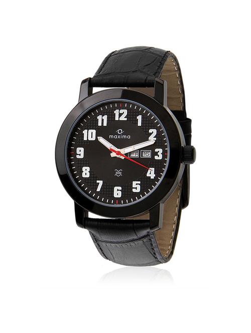 maxima black analog watch for men - 11903920 - Very Small Image - 1