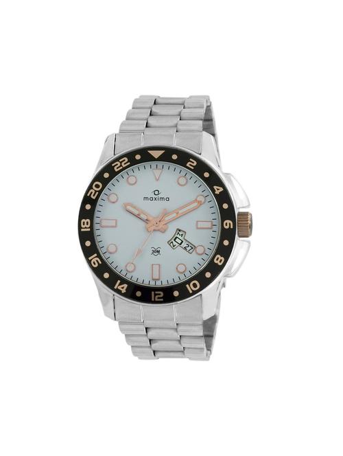 maxima white analog watch for men - 11903929 - Very Small Image - 1