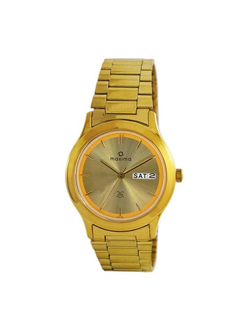 gold stainless steel wrist watch - 11903950 - Very Small Image - 1