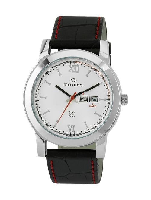 maxima white analog watch for men - 11903983 - Very Small Image - 1