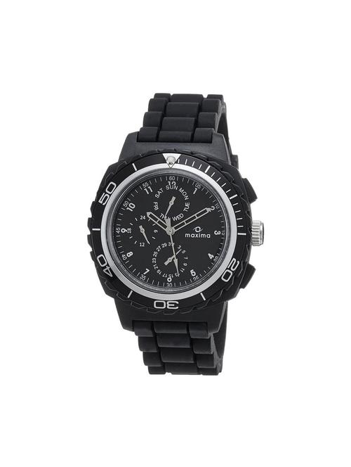 maxima black analog watch for men - 11904054 - Very Small Image - 1