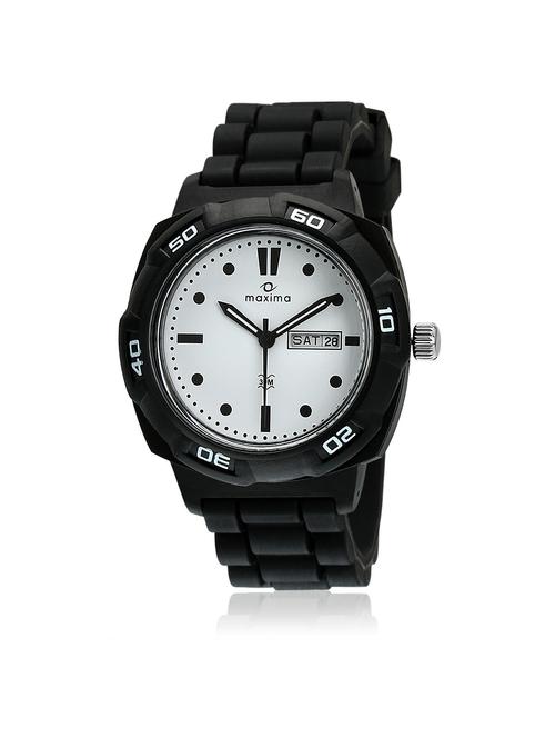 maxima white analog watch for men - 11904055 - Very Small Image - 1