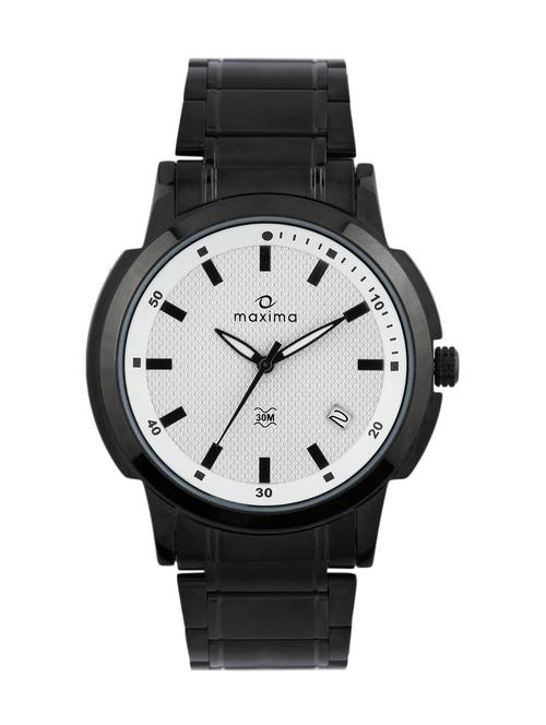 maxima white analog watch for men - 11904076 - Very Small Image - 1