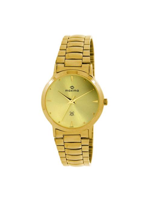 gold stainless steel wrist watch - 11904111 - Very Small Image - 1