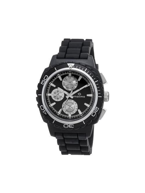 maxima black analog watch for men - 11904113 - Very Small Image - 1