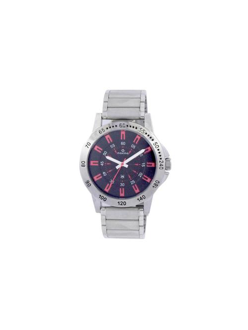 maxima black analog watch for men - 11904118 - Very Small Image - 1