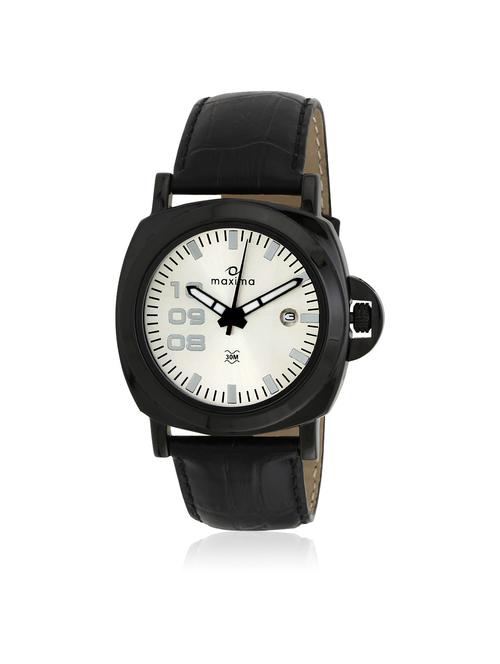 maxima silver analog watch for men - 11904126 - Very Small Image - 1