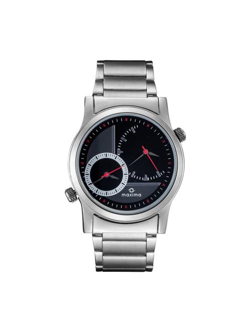maxima black analog watch for men - 11904127 - Very Small Image - 1