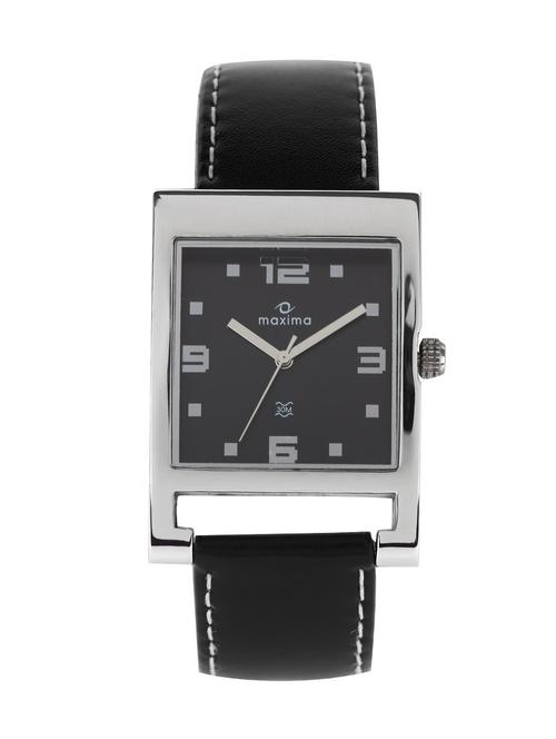 maxima black analog watch for men - 11904155 - Very Small Image - 1