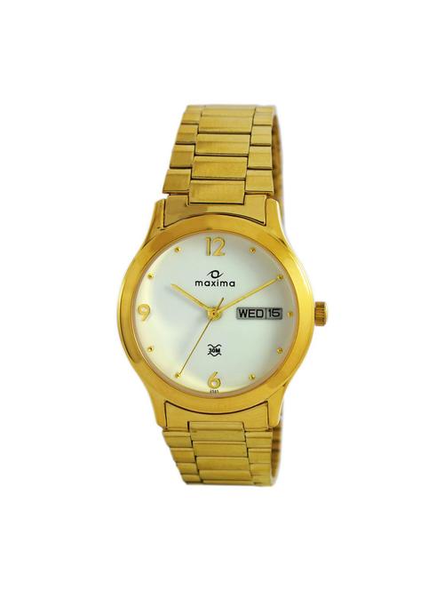 maxima white analog watch for men - 11904201 - Very Small Image - 1