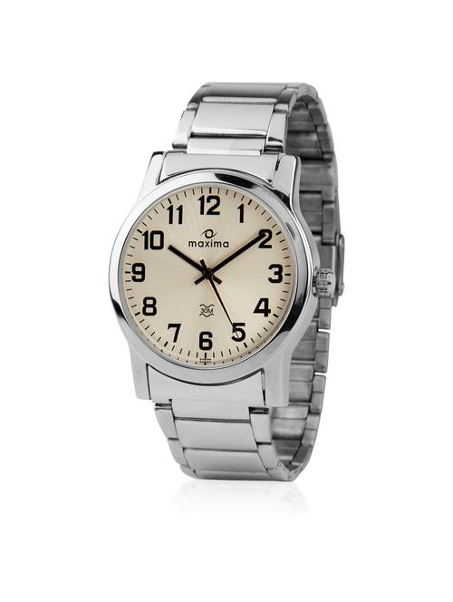 maxima silver analog watch for men - 11904234 - Very Small Image - 1