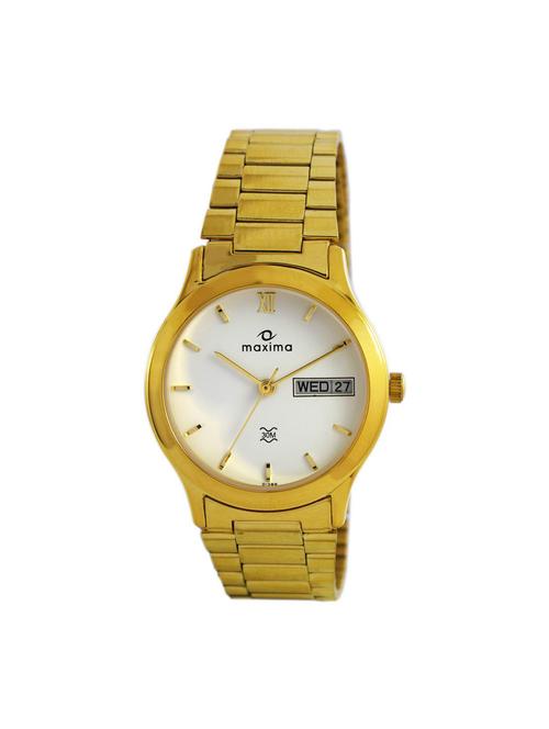 maxima white analog watch for men - 11904272 - Very Small Image - 1