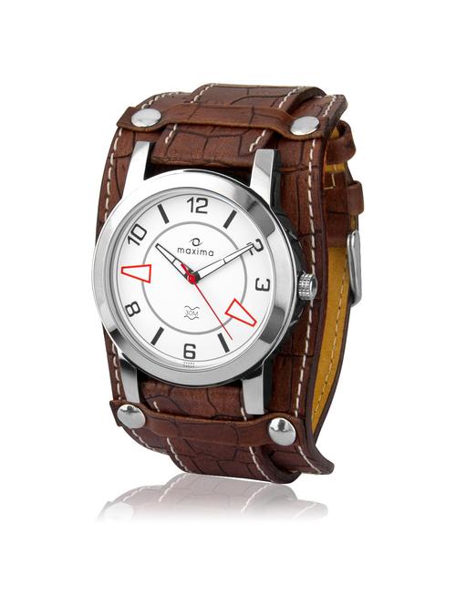 maxima white analog watch for men - 11904399 - Very Small Image - 1