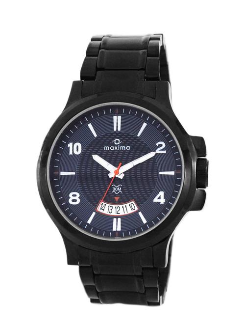 maxima black analog watch for men - 11904422 - Very Small Image - 1