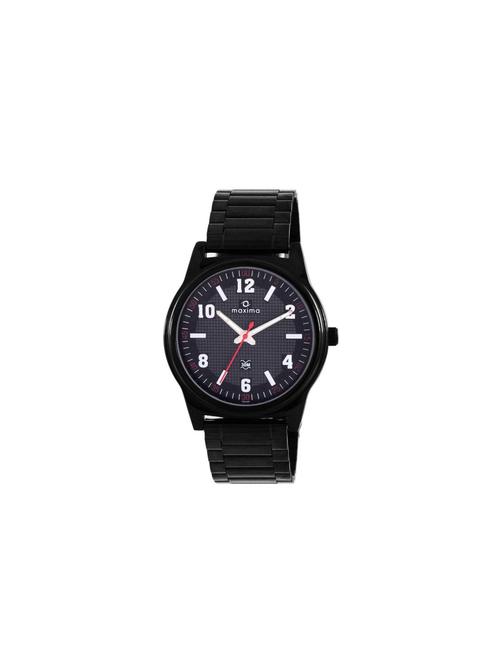 maxima black analog watch for men - 11904444 - Very Small Image - 1