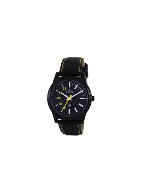 maxima black analog watch for men - 11904447 - Very Small Image - 1