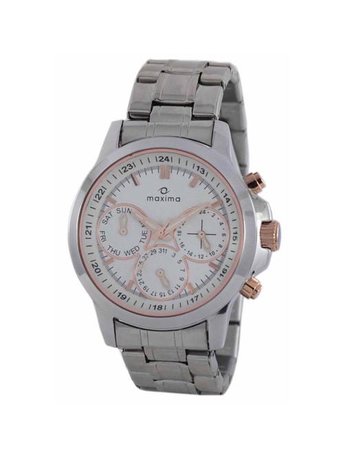 maxima white analog watch for men - 11904449 - Very Small Image - 1