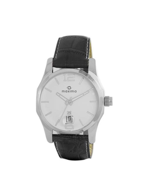 maxima white analog watch for men - 11904482 - Very Small Image - 1