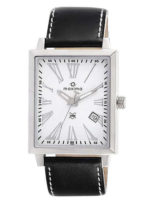 maxima white analog watch for men - 11904486 - Very Small Image - 1
