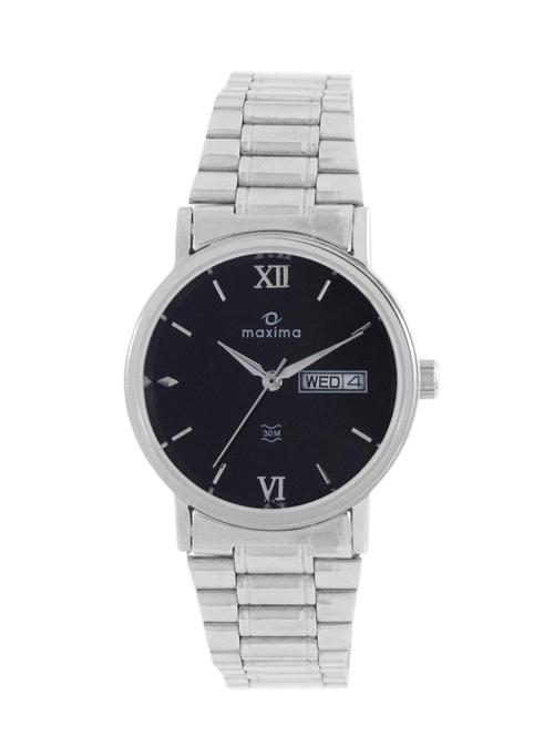 maxima black analog watch for men - 11904535 - Very Small Image - 1