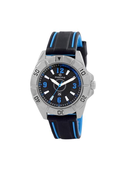 maxima black analog watch for men - 11904543 - Very Small Image - 1