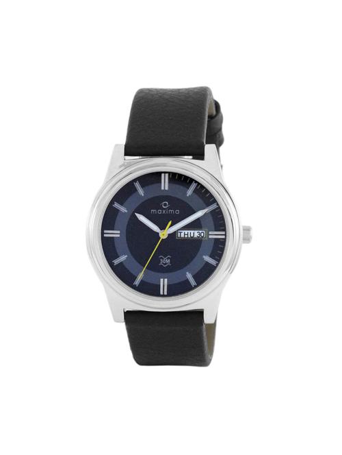 maxima black analog watch for men - 11904545 - Very Small Image - 1