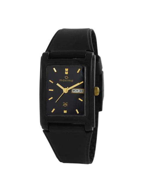 black polyester analog watch - 11904624 - Very Small Image - 1