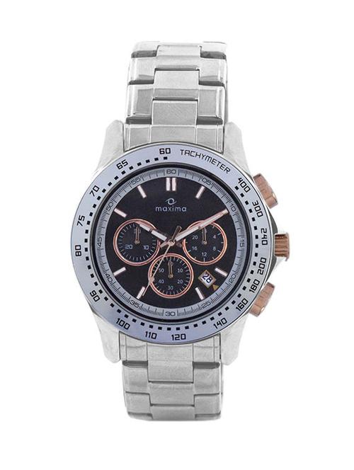 maxima black chronograph watch for men - 11904766 - Very Small Image - 1