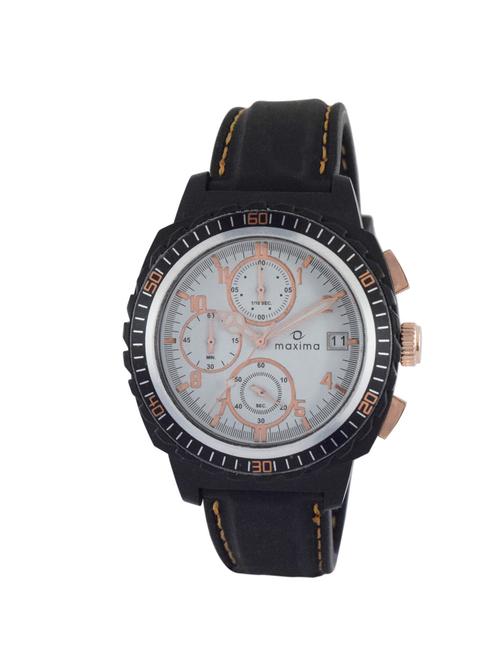 maxima white chronograph watch for men - 11904773 - Very Small Image - 1